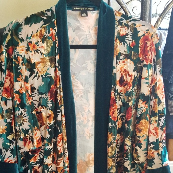 Open Front Draped Cardigan - Picture 4 of 4